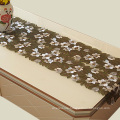 Hot sale flower linen printing dinning table runner